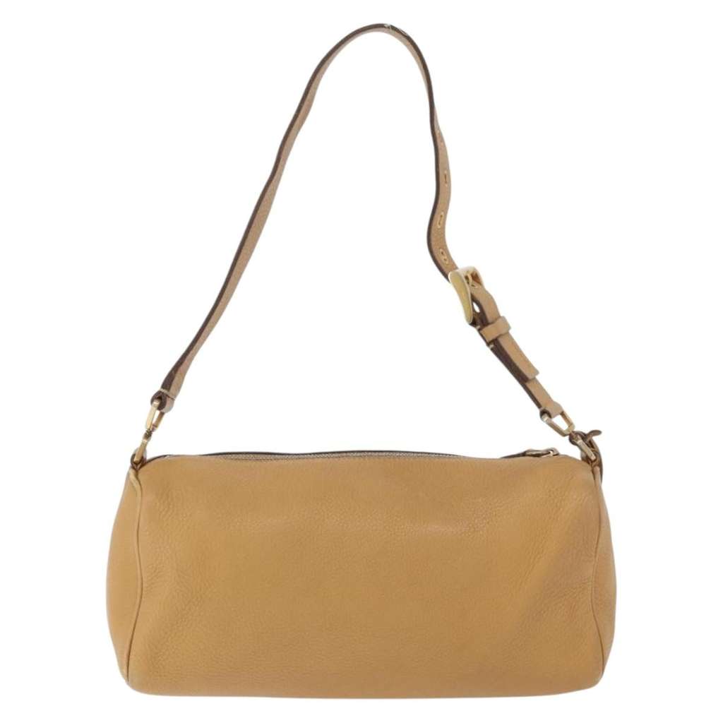 Prada Vintage Shoulder Bag Brown Leather Good condition - Back View