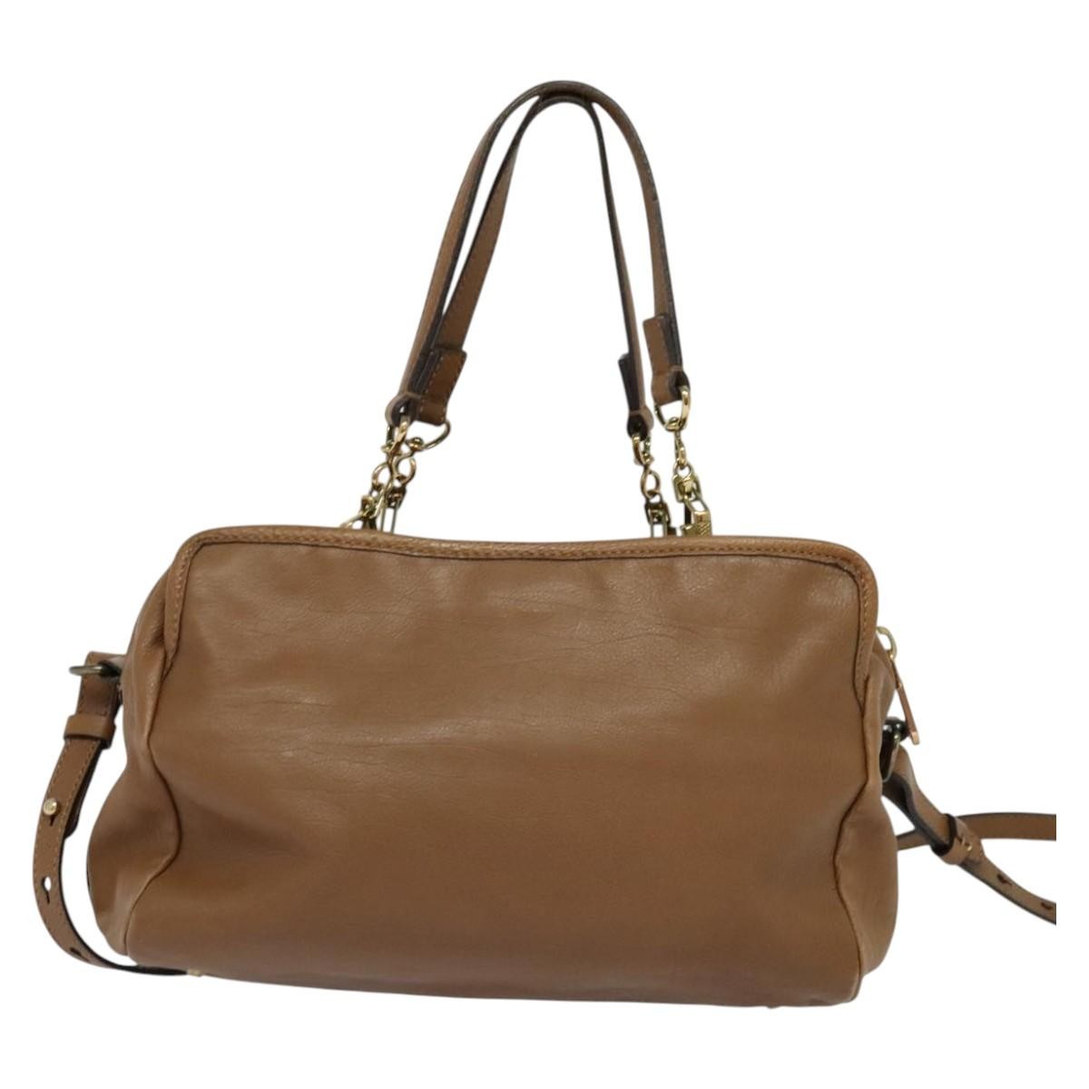 Chloe Elsie Satchel Brown Leather Good condition - Back View