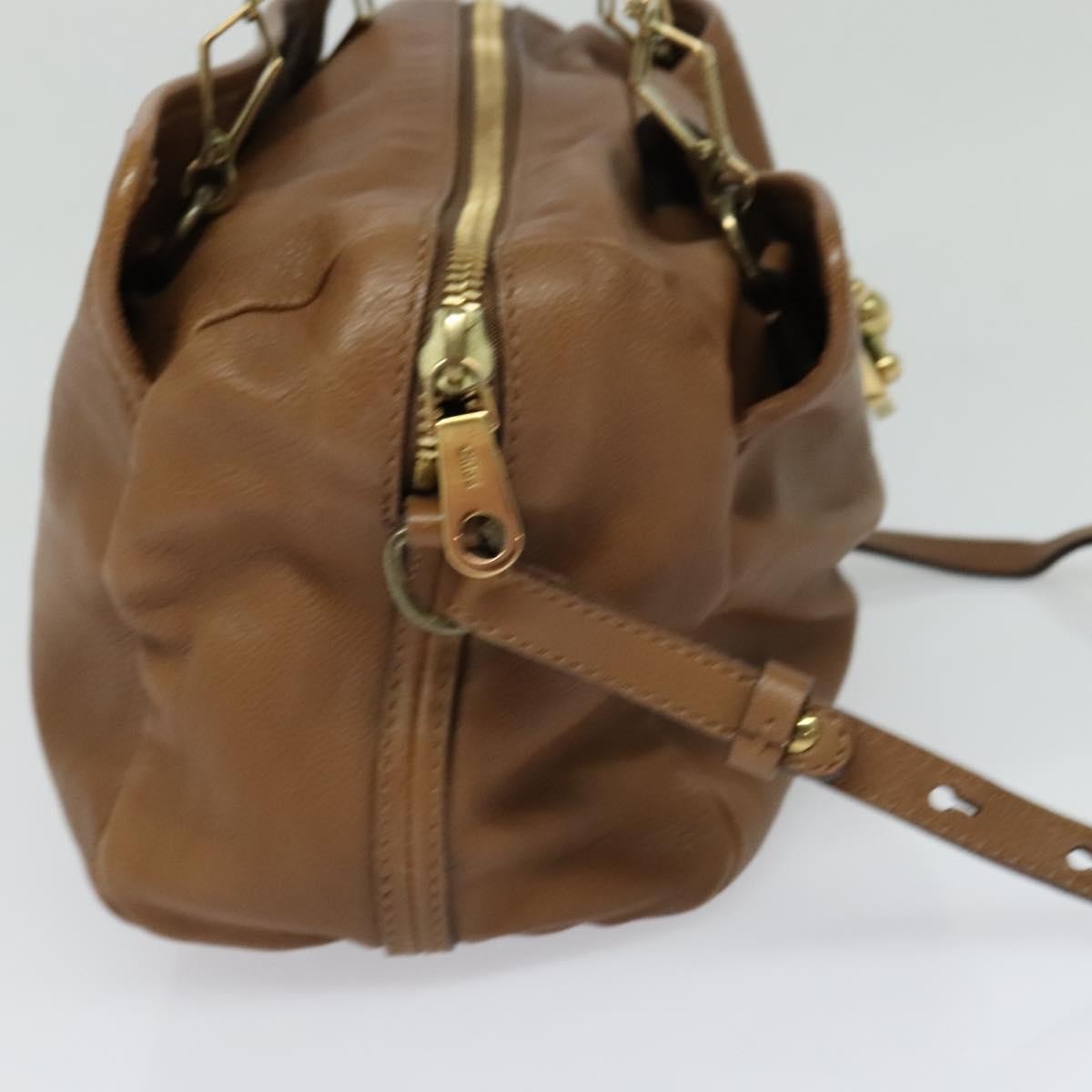 Chloe Elsie Satchel Brown Leather Good condition - Inside View