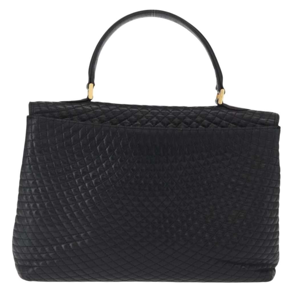 Bally Vintage Handbag Black Leather Good condition - Back View