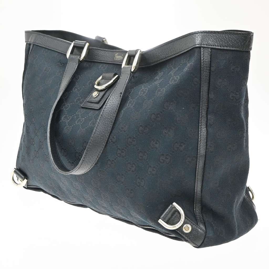 Gucci Abbey D-Ring Tote Black Canvas Good condition - Inside View