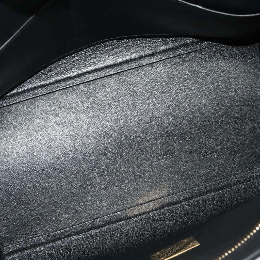 Celine Tricolor Trapeze Bag Beige Leather Good condition - Box View