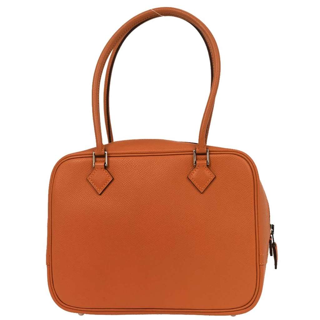 Hermès Plume Bag Orange Leather Good condition - Back View