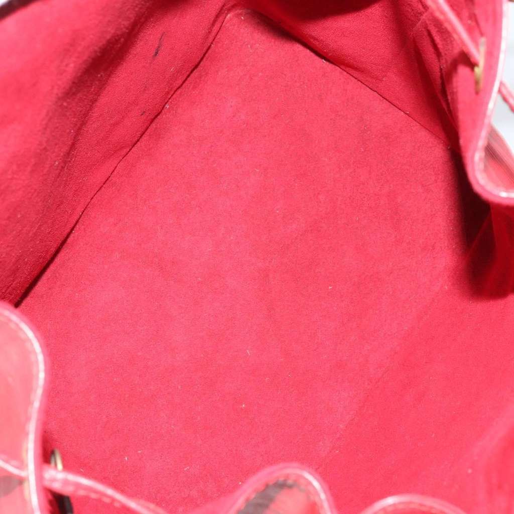 Louis Vuitton Noe Handbag Red Leather Good condition - Box View