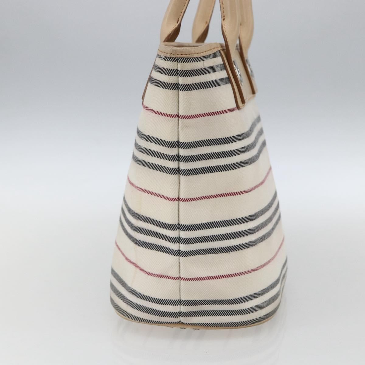 Burberry Nova Check Tote White Canvas Good condition - Inside View