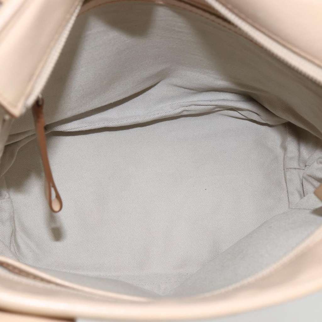 Burberry Nova Check Tote White Canvas Good condition - Box View