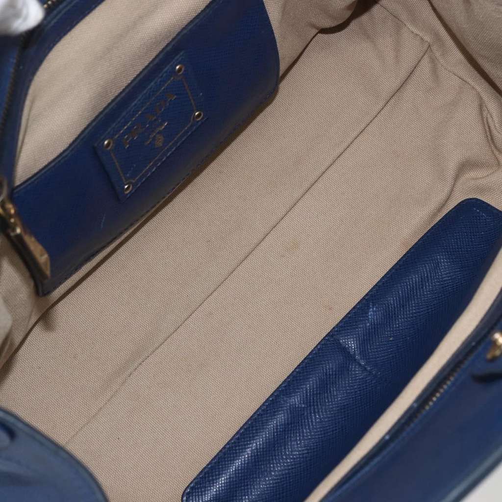 Prada Cuir Frame Convertible Tote Beige Canvas Good condition - Box View