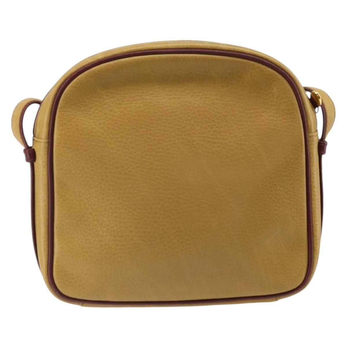 Cartier Tasseled Must de Cartier Crossbody Bag Yellow Leather Good condition - Back View