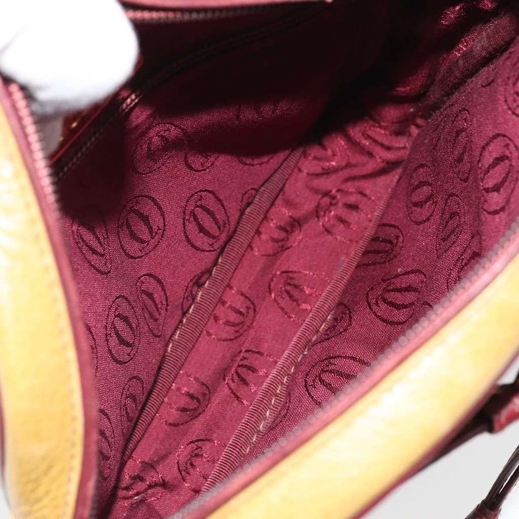 Cartier Tasseled Must de Cartier Crossbody Bag Yellow Leather Good condition - Box View