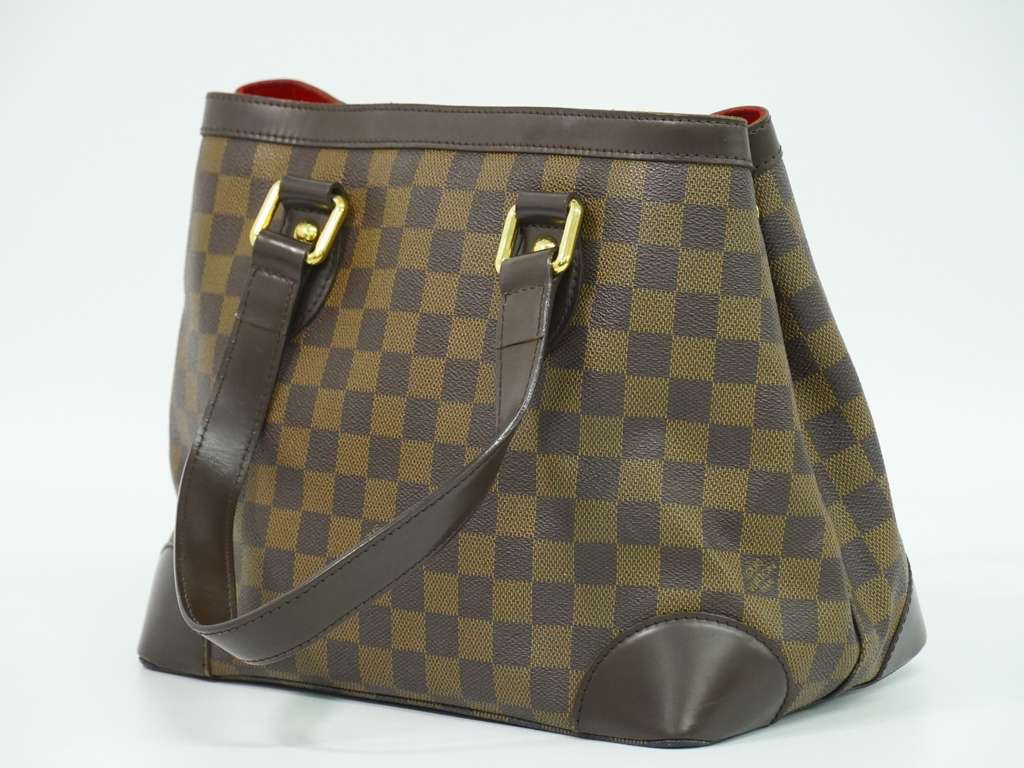 Louis Vuitton Hampstead Handbag Brown Canvas Fair condition - Back View