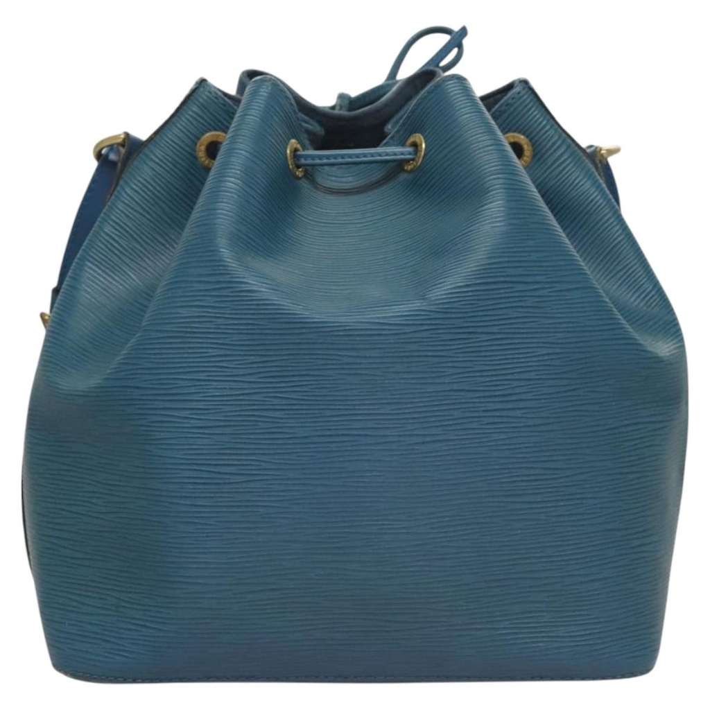 Louis Vuitton Petit Noe Handbag Blue Leather Fair condition - Back View