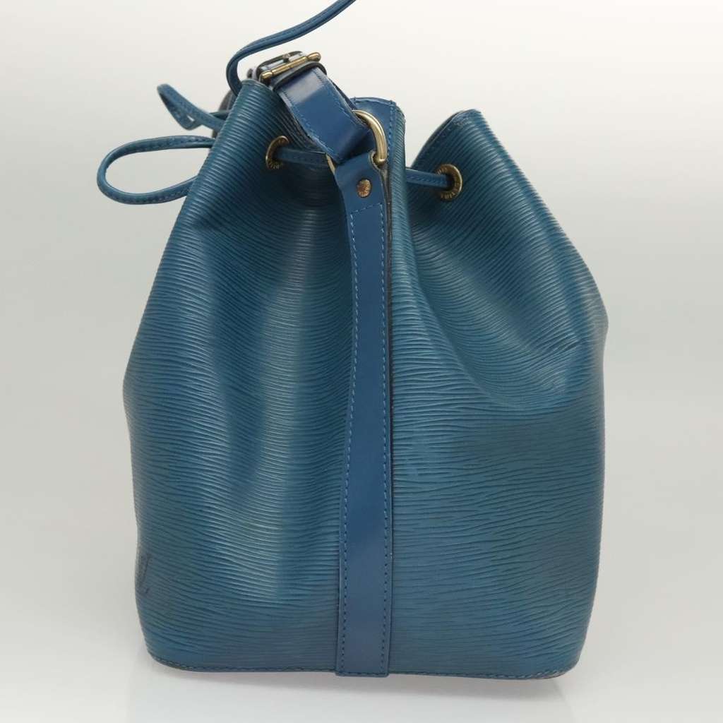 Louis Vuitton Petit Noe Handbag Blue Leather Fair condition - Inside View