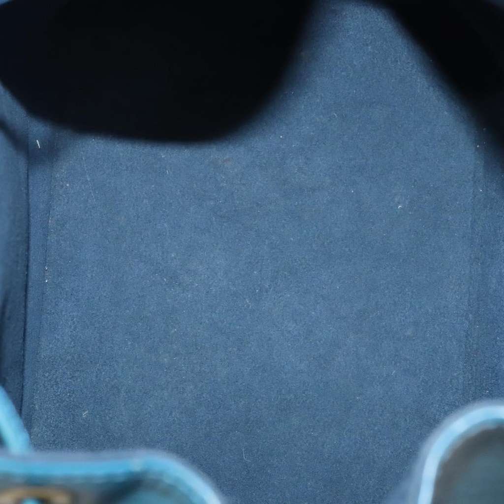 Louis Vuitton Petit Noe Handbag Blue Leather Fair condition - Box View