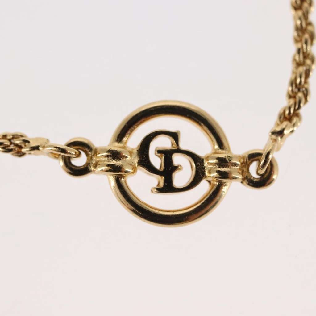 Christian Dior Vintage Logo Bracelet Gold Metal Good condition - Model View