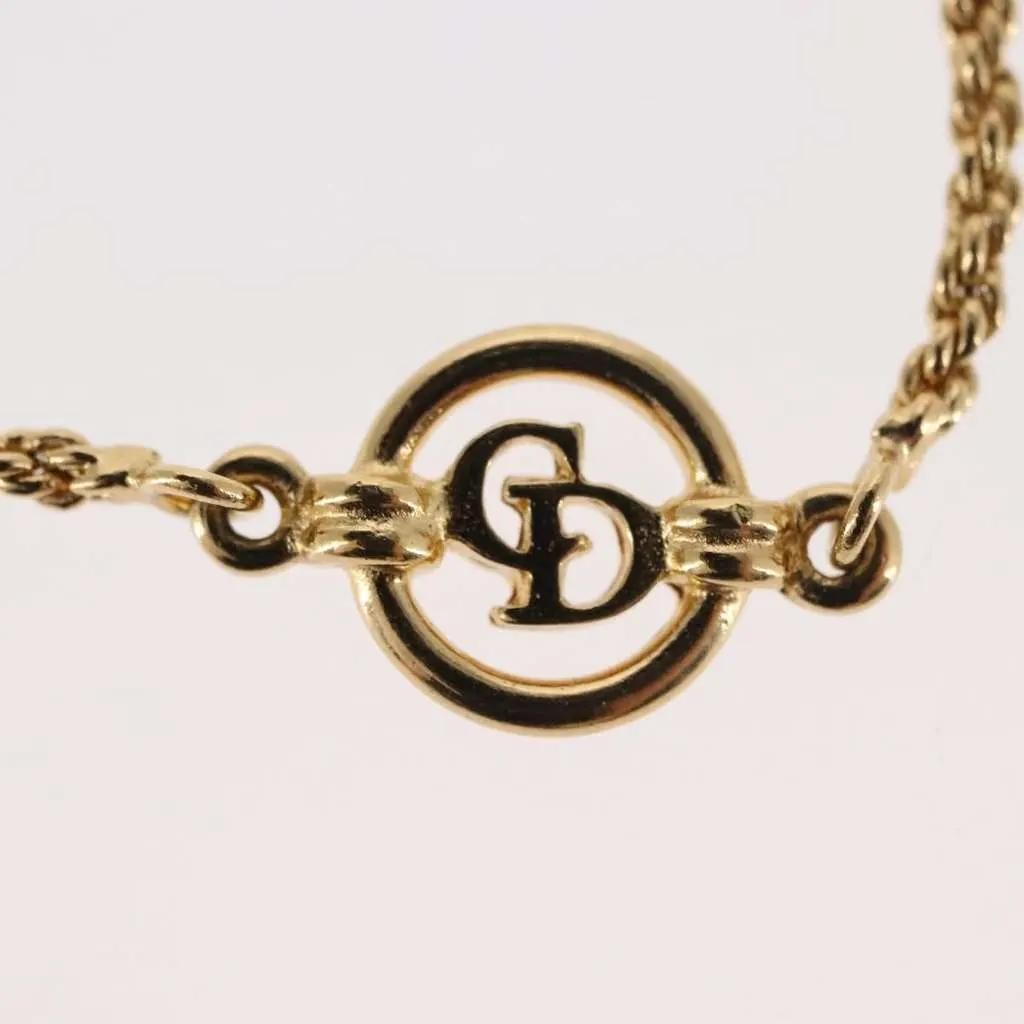 Dior Vintage Logo Bracelet Gold Metal Good - Model View