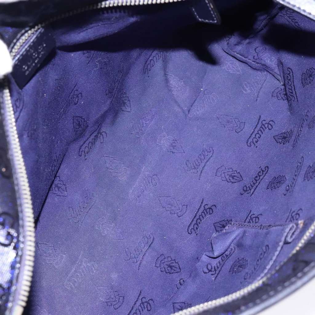 Gucci Plus Tote Navy Canvas Good condition - Box View