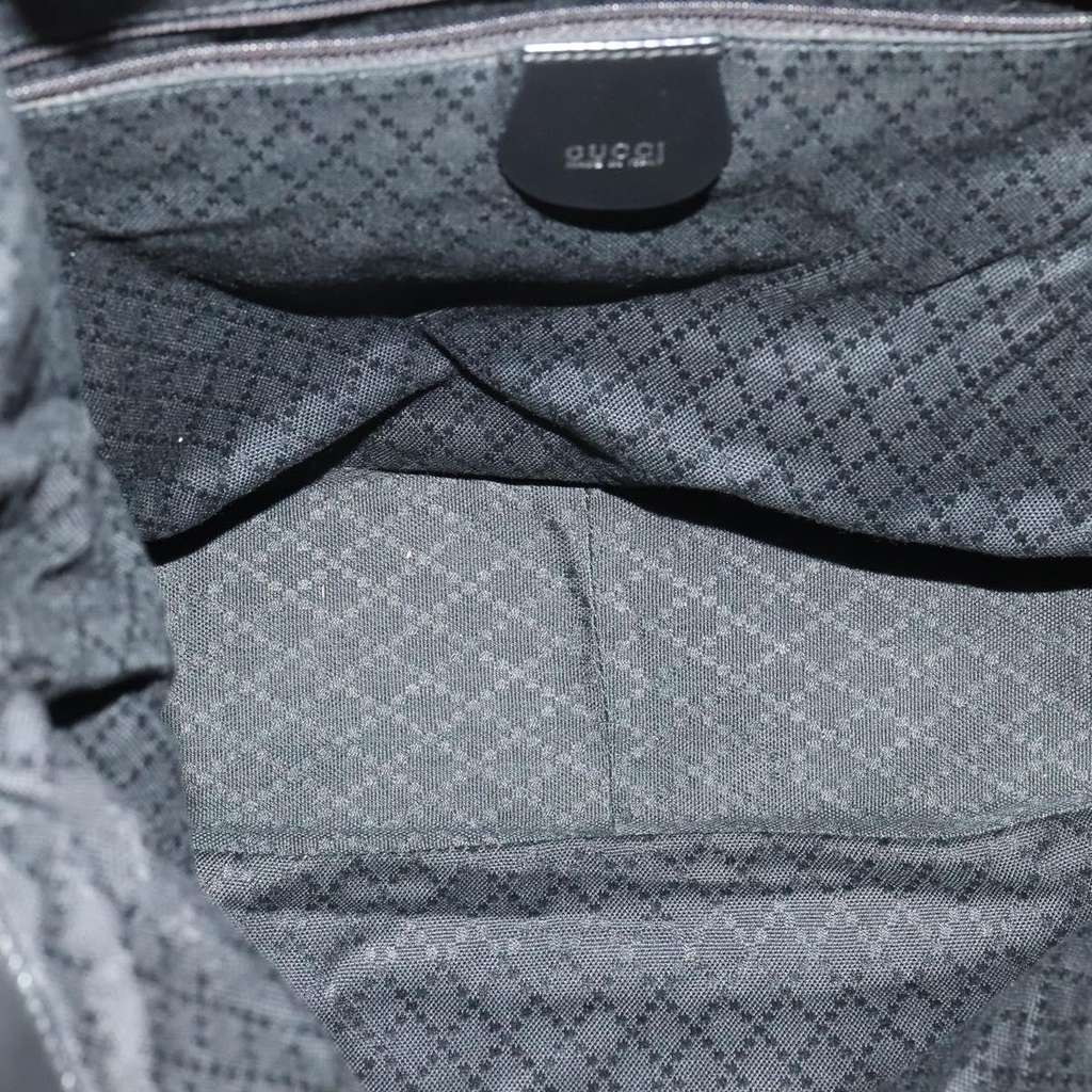 Gucci Vintage Bamboo Shoulder Bag Black Good condition - Box View