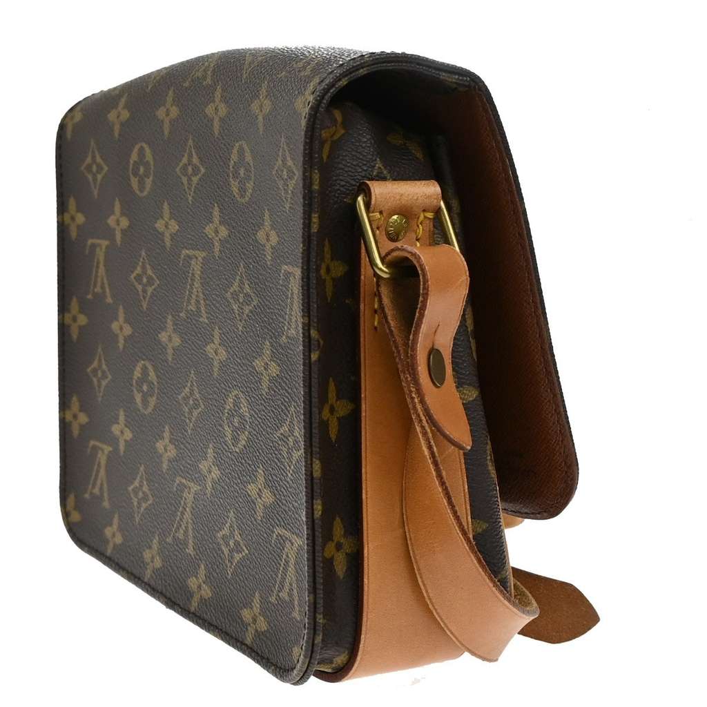 Louis Vuitton Cartouchiere Handbag Brown Canvas Good condition - Model View