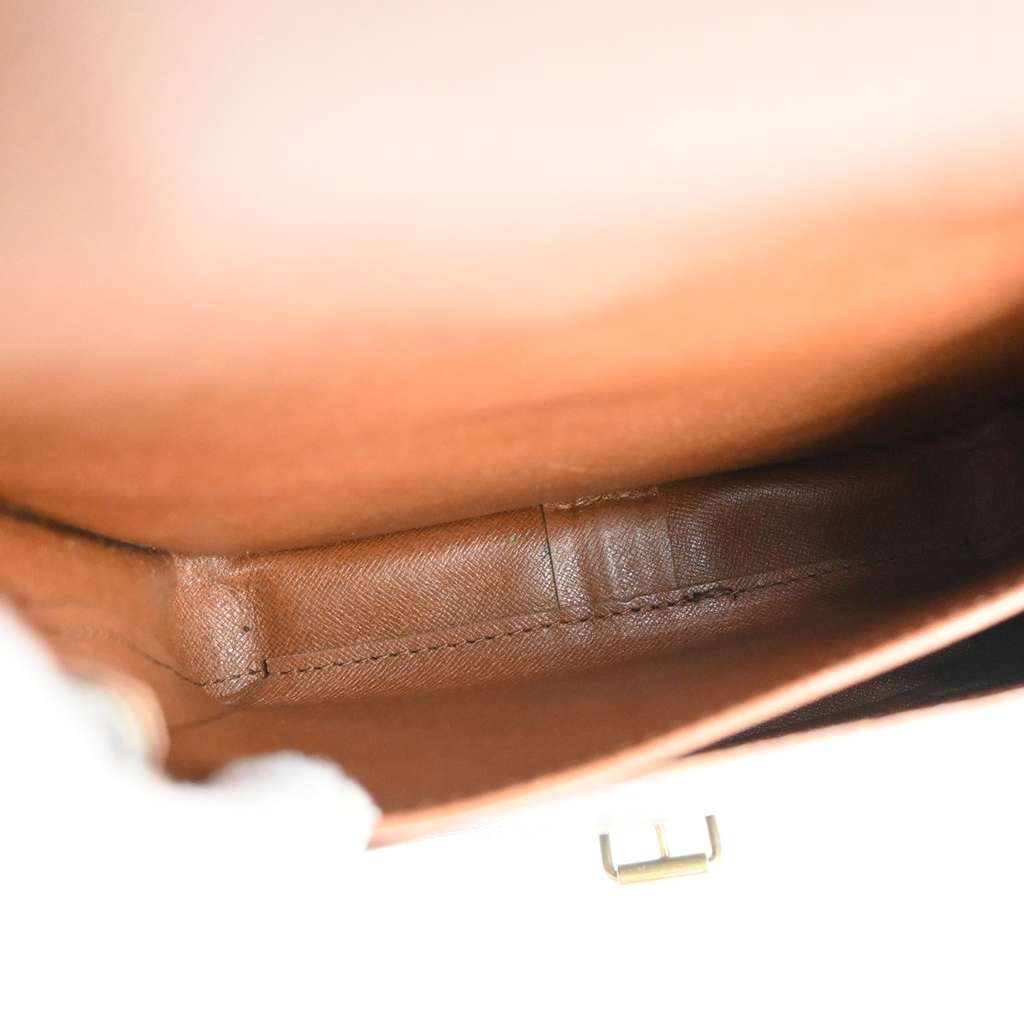 Louis Vuitton Cartouchiere Handbag Brown Canvas Good condition - Box View