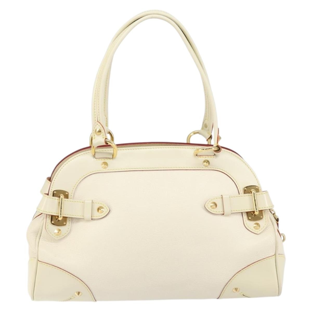 Louis Vuitton Suhali Le Radieux Handbag White Leather Good condition - Back View