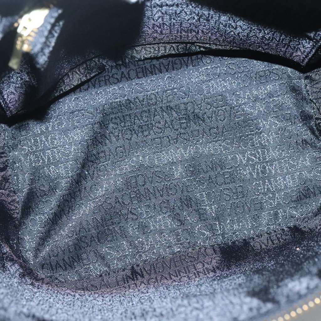 Versace Vanity Hand Bag Black Leather Good condition - Box View