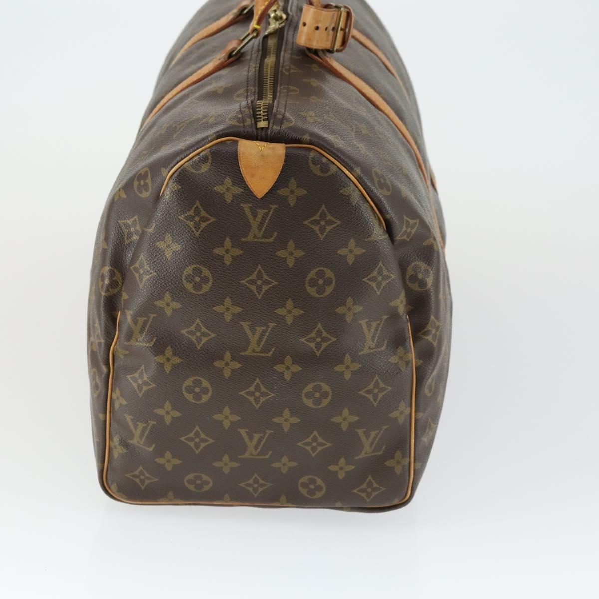 Louis Vuitton Keepall Bag Brown Canvas Fair condition - Model View
