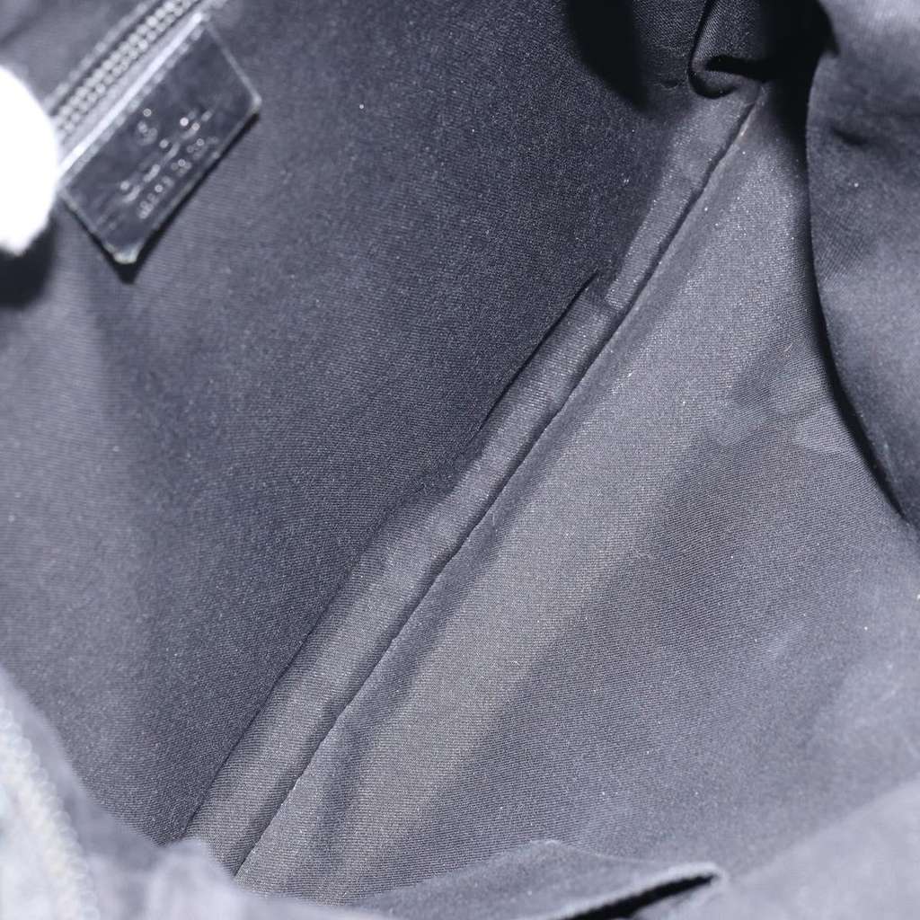 Gucci Zip Messenger Bag Black Canvas Fair condition - Box View