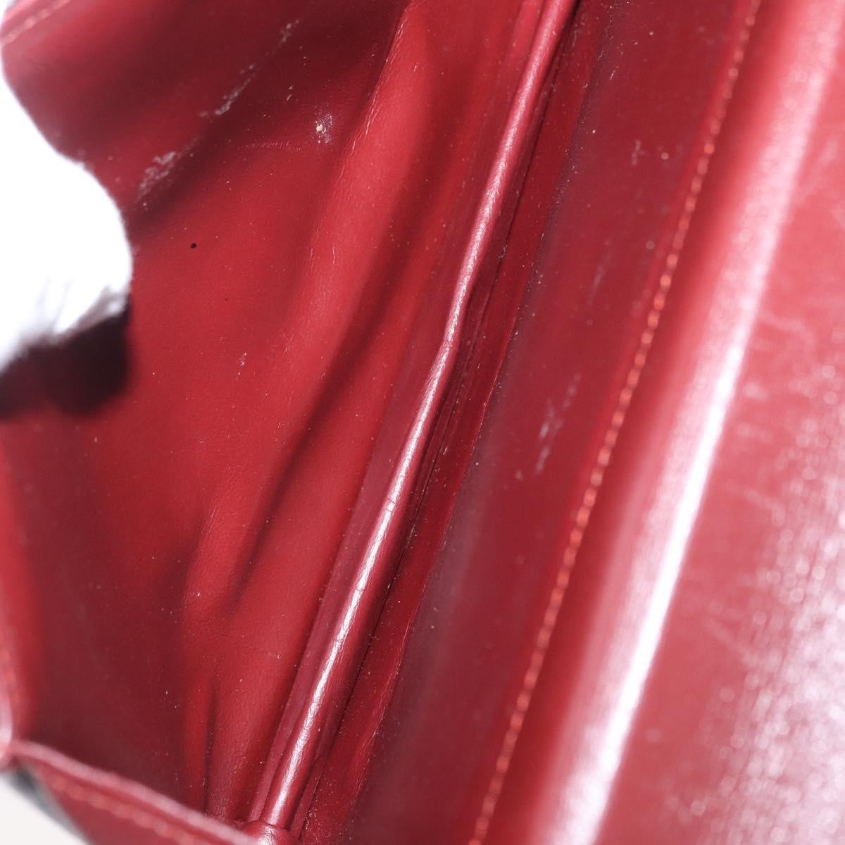 Cartier Must de Cartier Clutch bag Burgundy Leather Fair condition - Box View