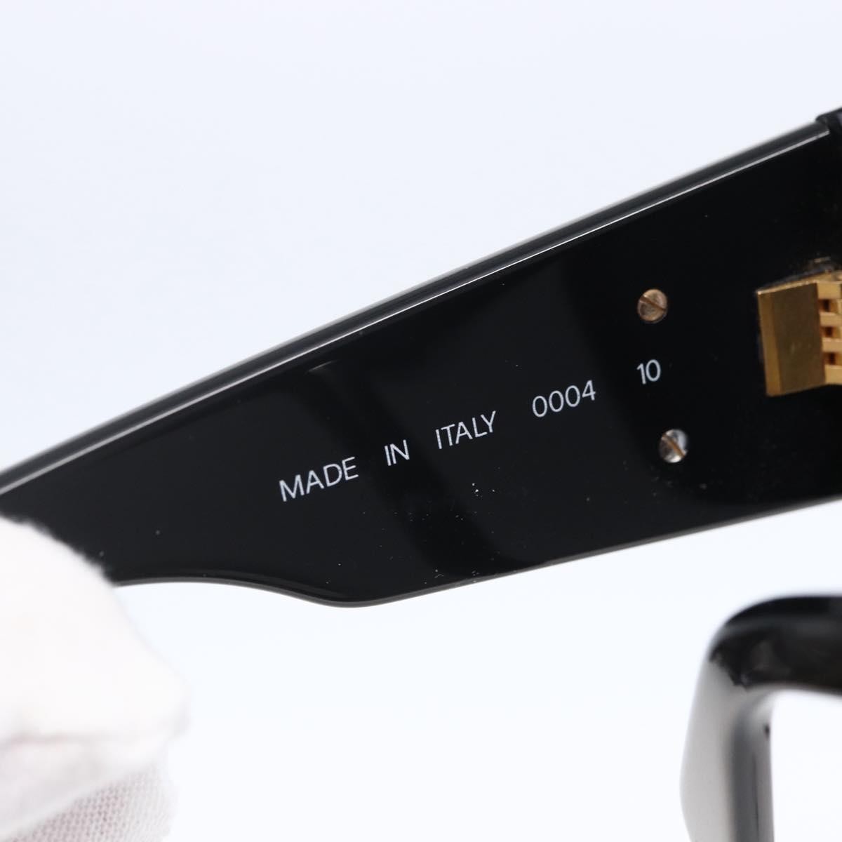 Chanel Logo CC Sunglasses Black Plastic Good condition - Box View