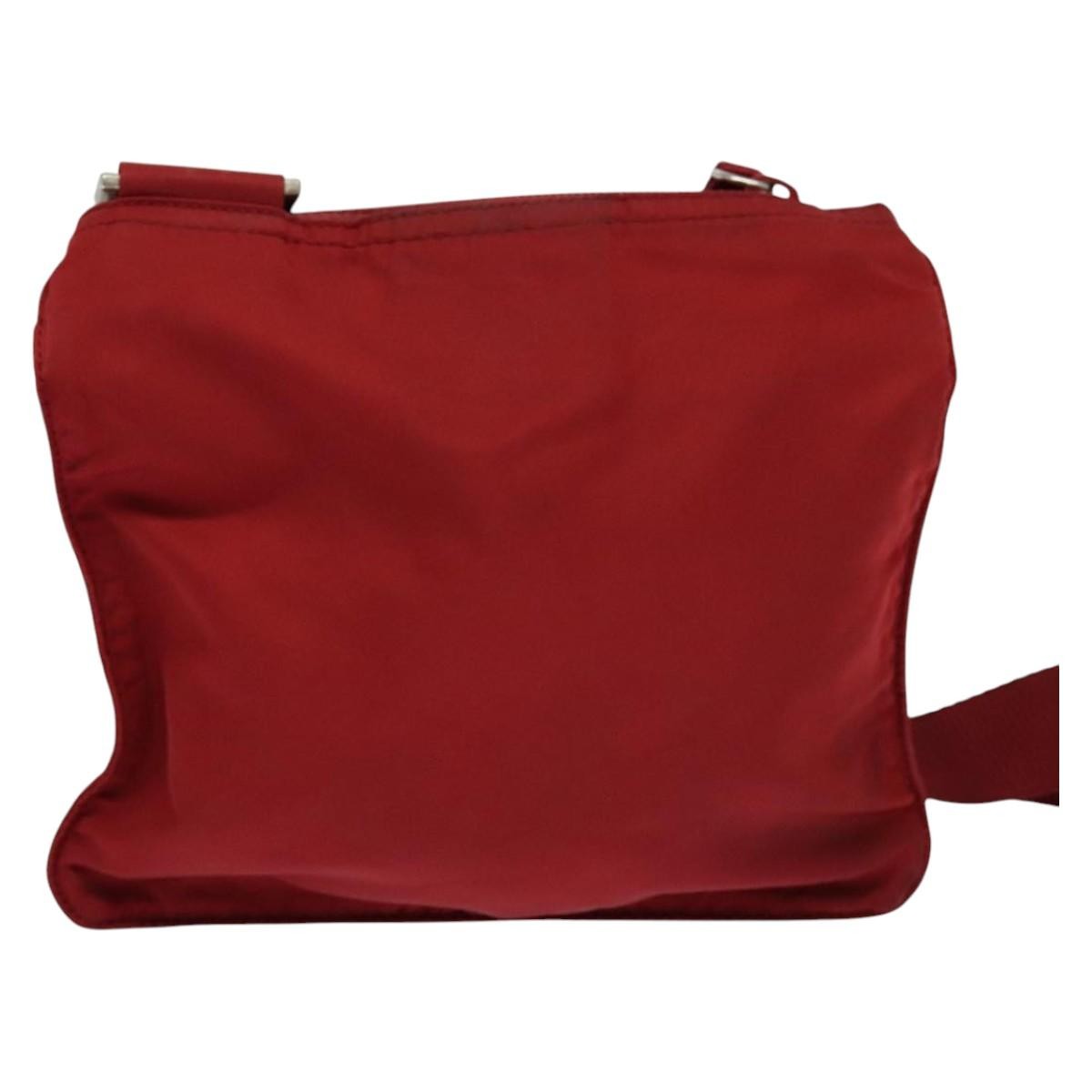 Prada Vintage Shoulder Bag Red Good condition - Back View