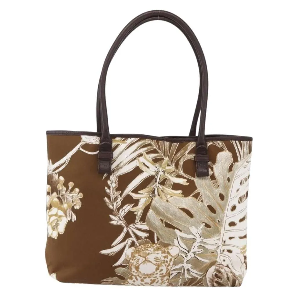 Salvatore Ferragamo Vintage Tote bag Brown Canvas Good - Front View