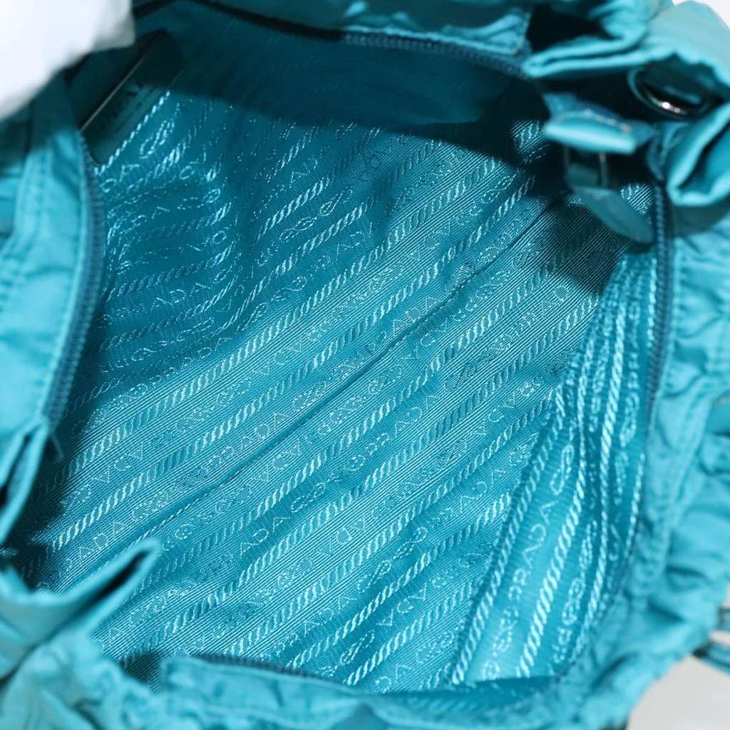 Prada Bow Convertible Tote Turquoise Good condition - Box View