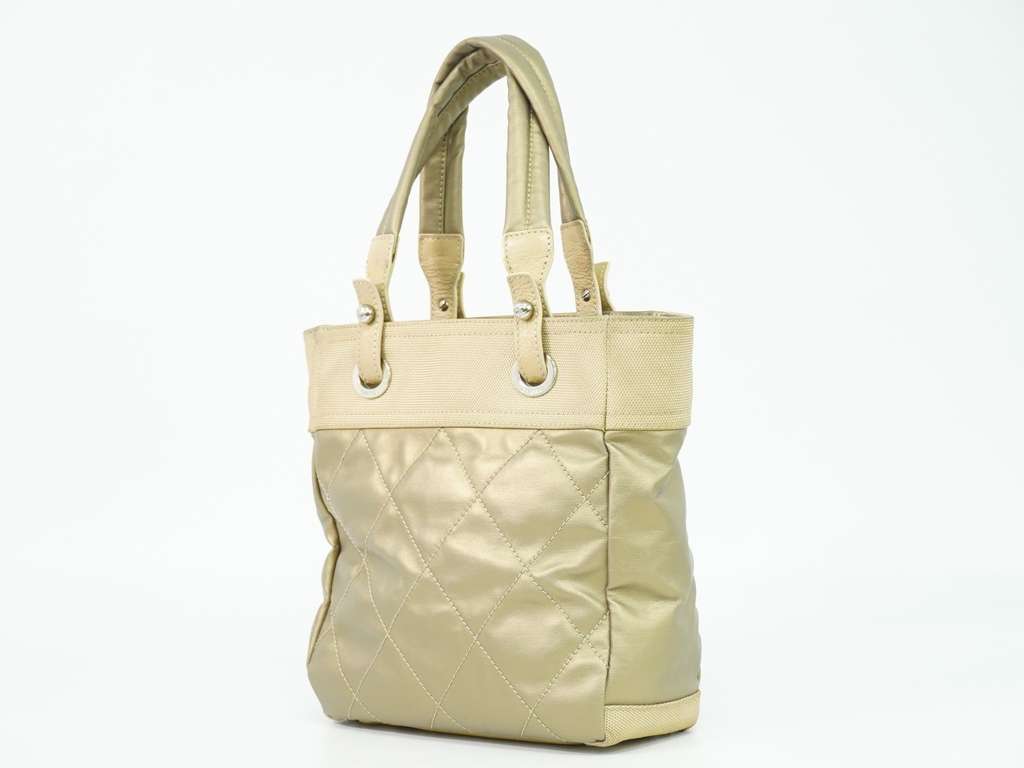 Chanel Biarritz Tote Metallic Canvas Good condition - Back View