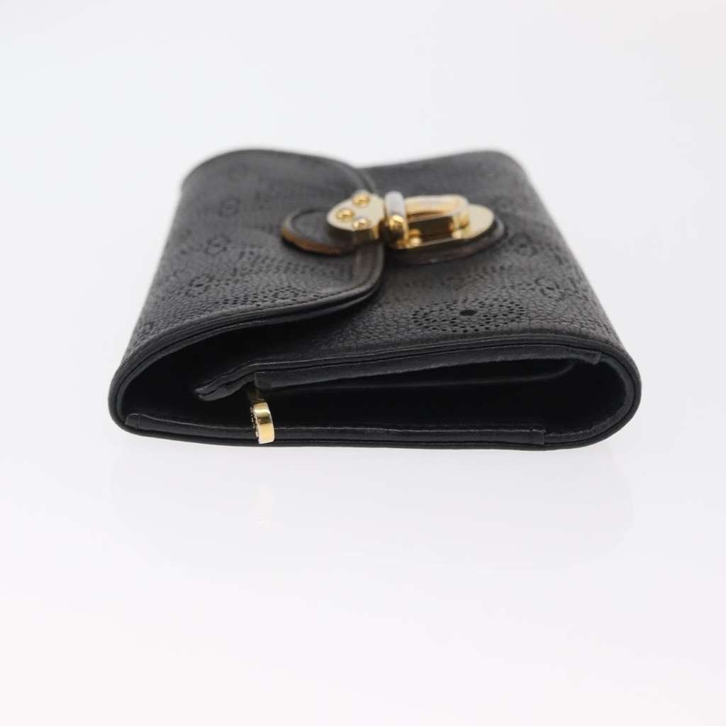 Louis Vuitton Amelia Wallet Black Leather Good condition - Model View