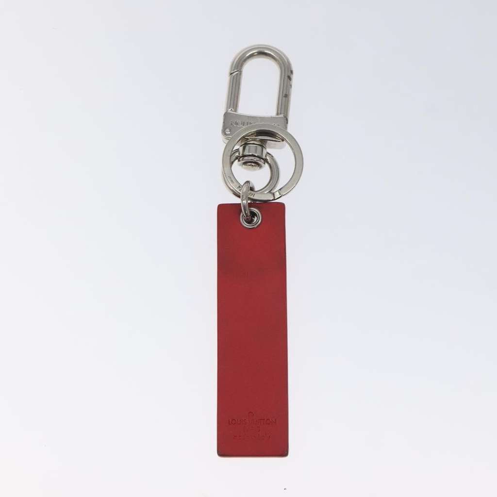 Louis Vuitton Supreme Bag Charm and Key Holder Red Leather Good condition - Back View
