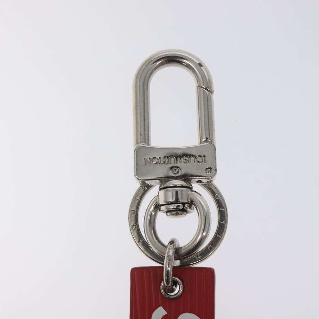 Louis Vuitton Supreme Bag Charm and Key Holder Red Leather Good condition - Inside View