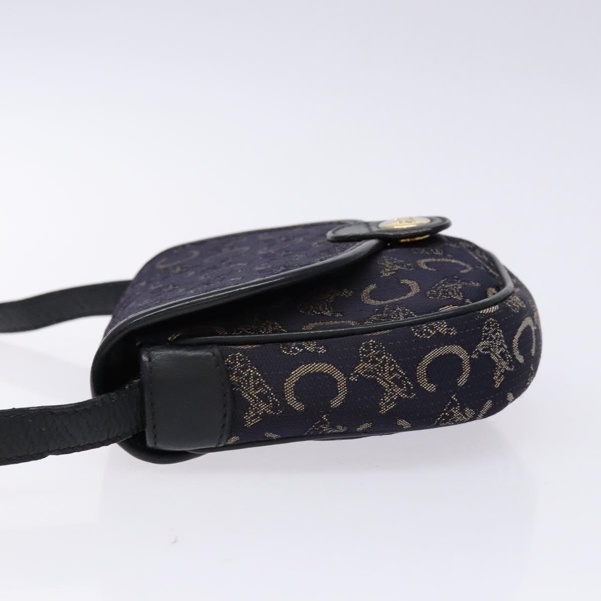 Celine C Sulky Shoulder bag Navy Canvas Good condition - Model View