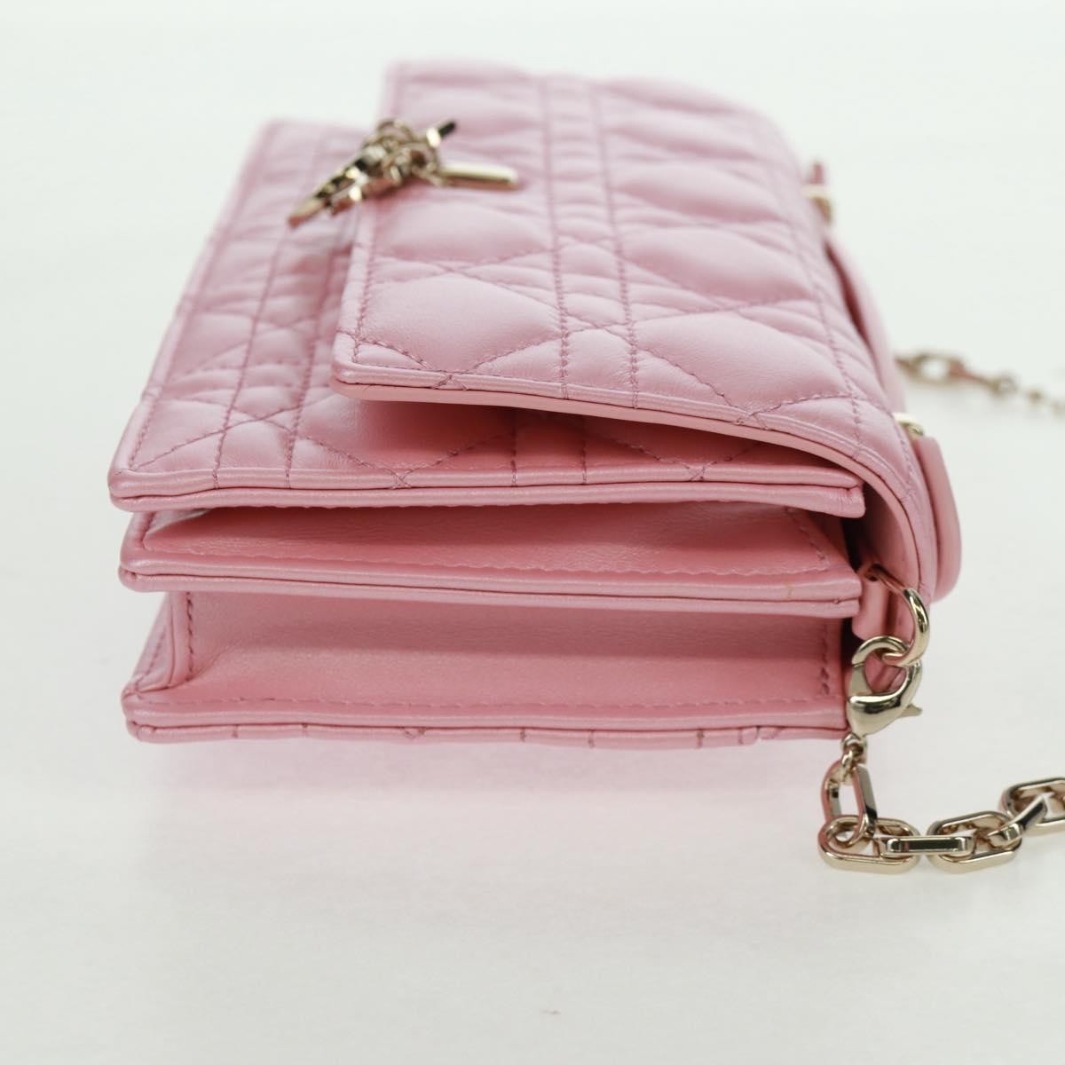 Christian Dior My Dior Top Handle Flap Bag Pink Leather Good condition - Model View