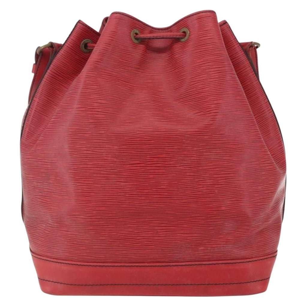 Louis Vuitton Petit Noe NM Handbag Red Leather Fair condition - Back View