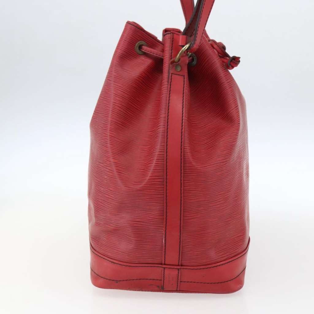 Louis Vuitton Petit Noe NM Handbag Red Leather Fair condition - Inside View