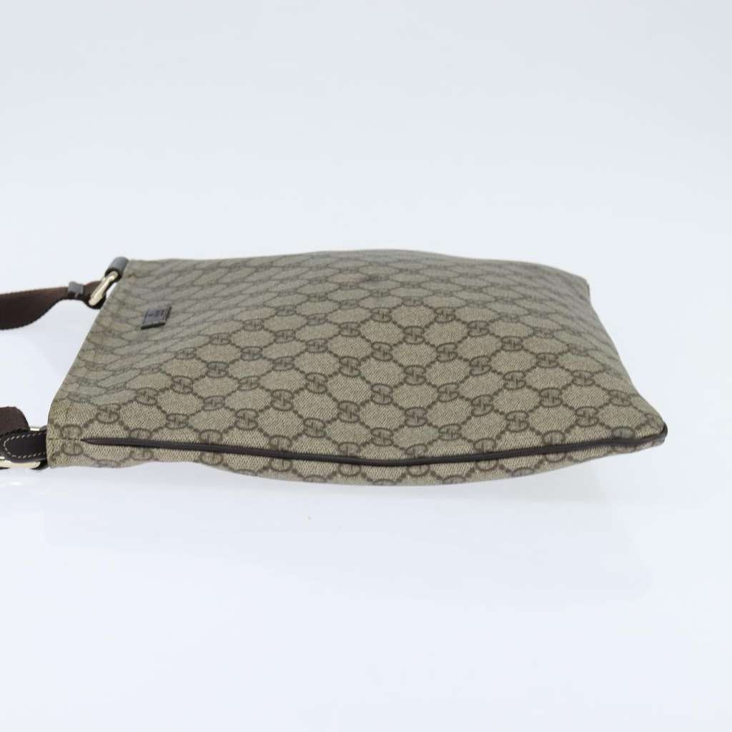 Gucci Zip Top Messenger Bag Beige Canvas Good condition - Inside View