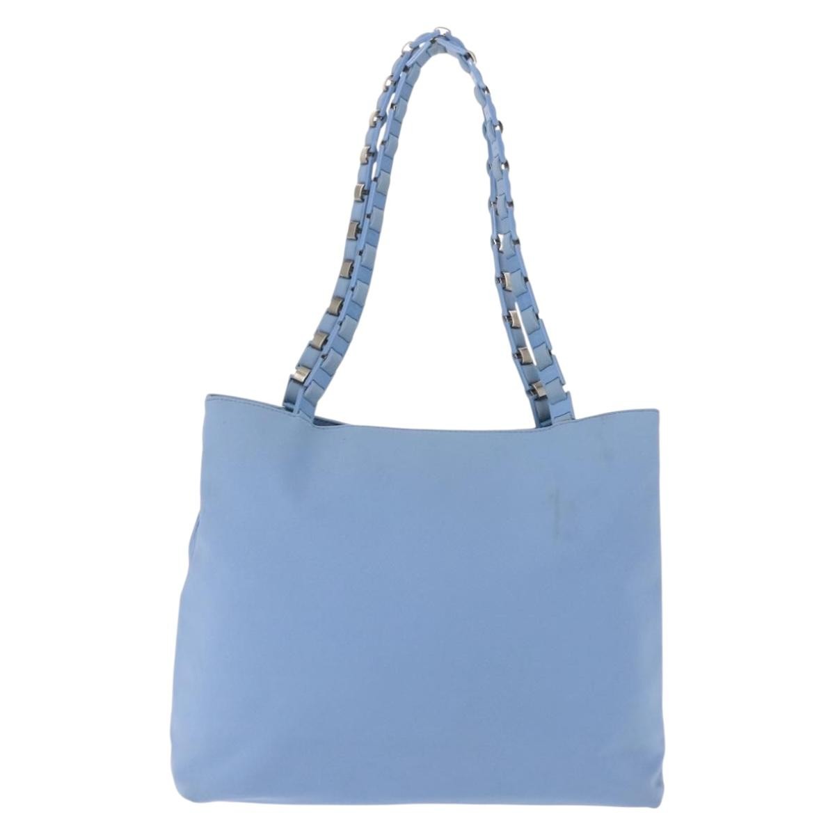 Salvatore Ferragamo Vala tote Blue Canvas Good condition - Back View
