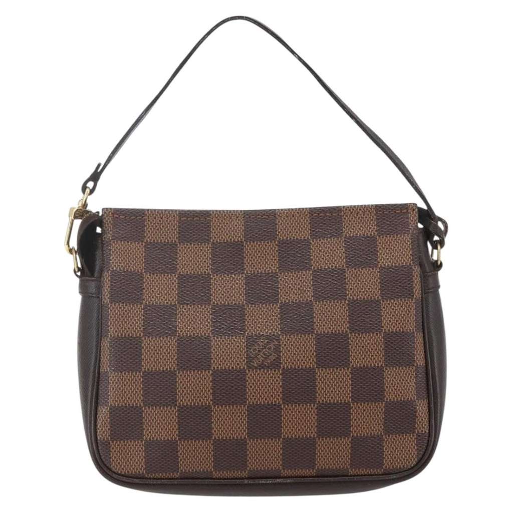 Louis Vuitton Trousse Make Up Bag Brown Canvas Good condition - Back View