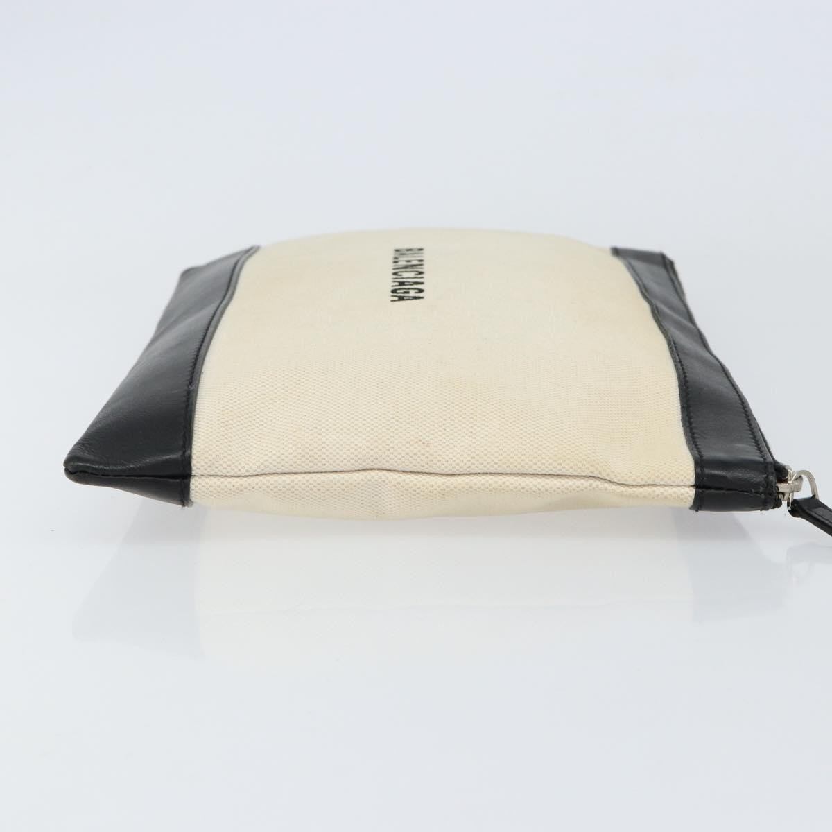 Balenciaga Clip P Pouch Beige Canvas Good condition - Inside View