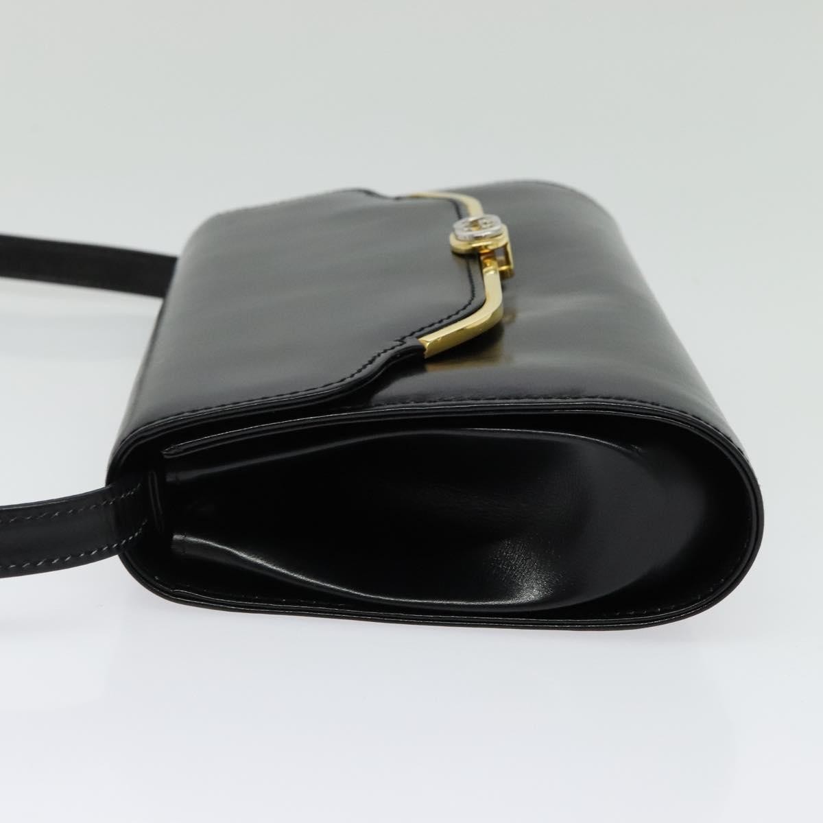 Gucci Vintage Shoulder Bag Black Leather Good condition - Inside View