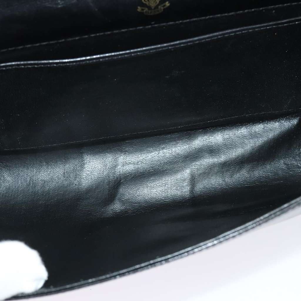 Gucci Vintage Shoulder Bag Black Leather Good condition - Box View