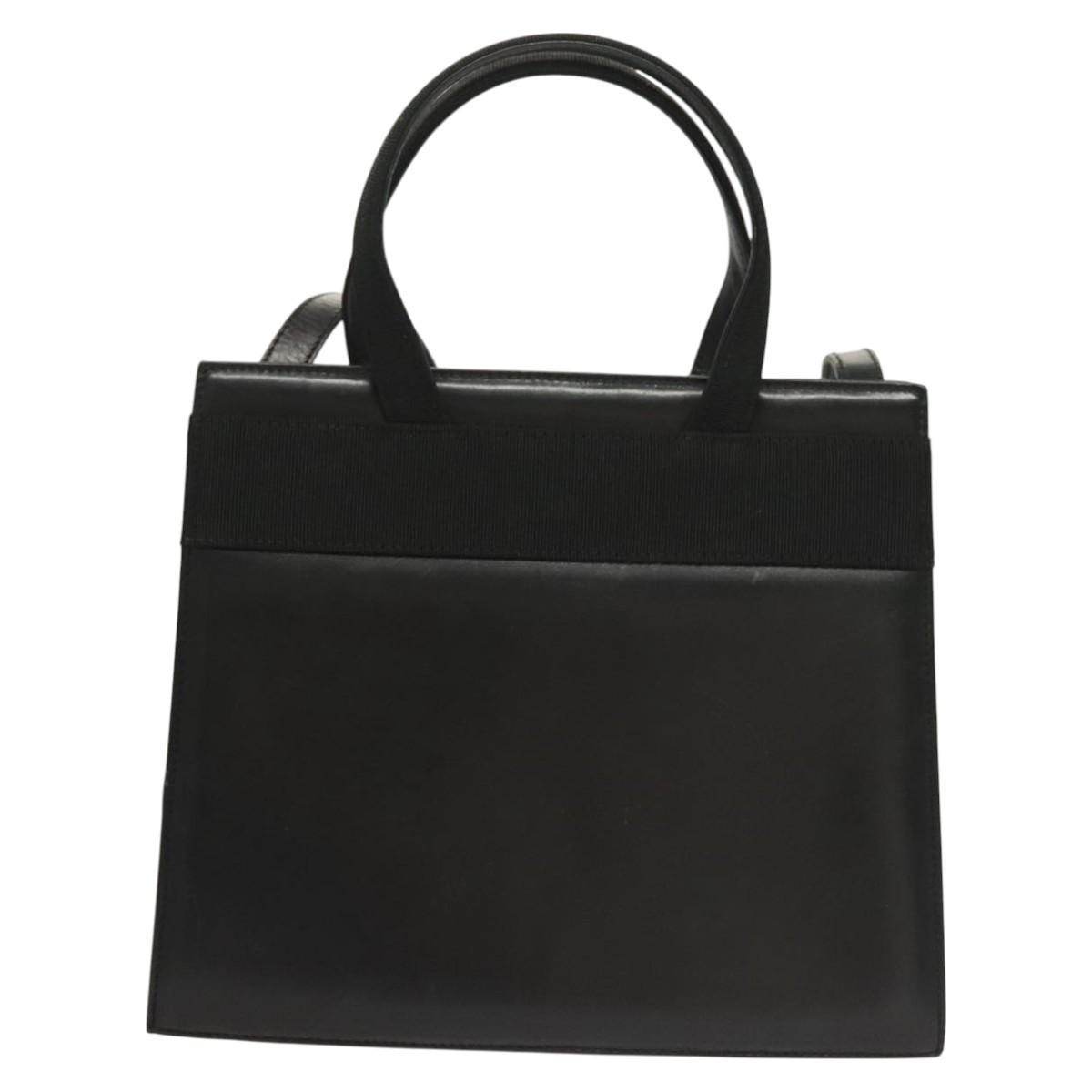 Salvatore Ferragamo Convertible Vara Bow Tote Black Leather Good condition - Back View