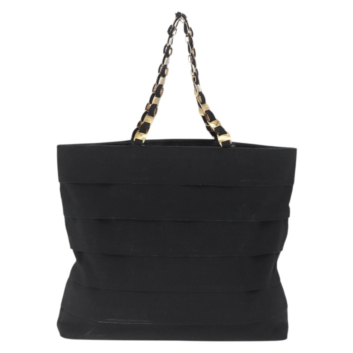 Salvatore Ferragamo Vala tote Black Canvas Fair condition - Back View