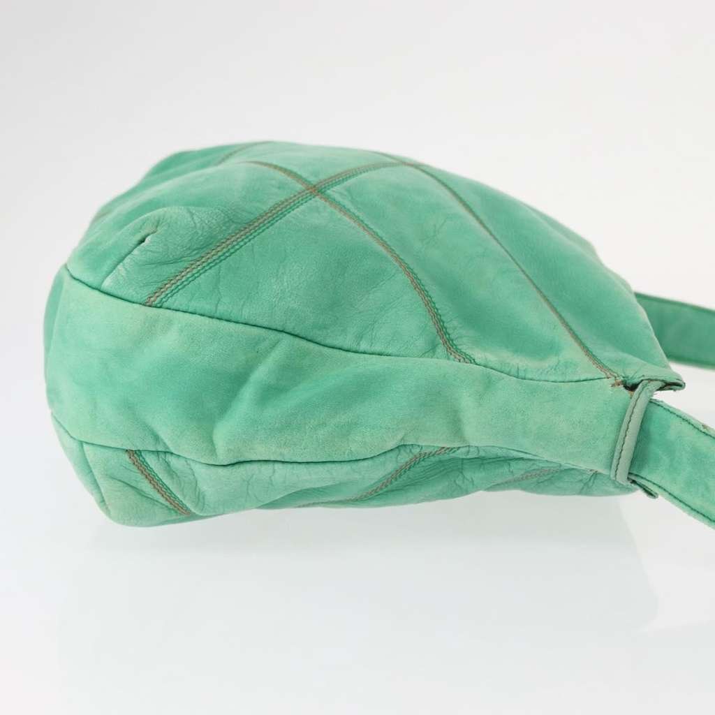 Loewe Vintage Shoulder Bag Green Leather Good condition - Inside View