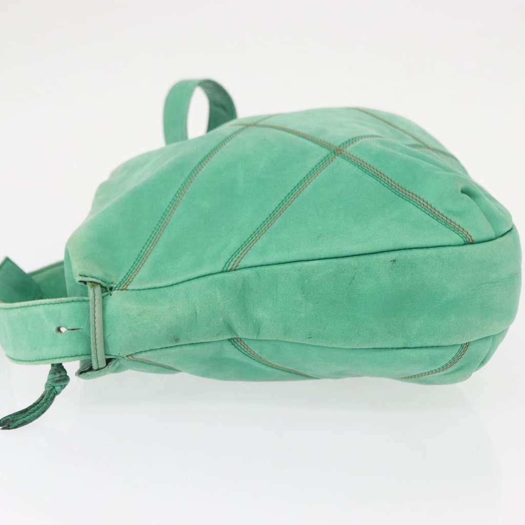 Loewe Vintage Shoulder Bag Green Leather Good condition - Model View